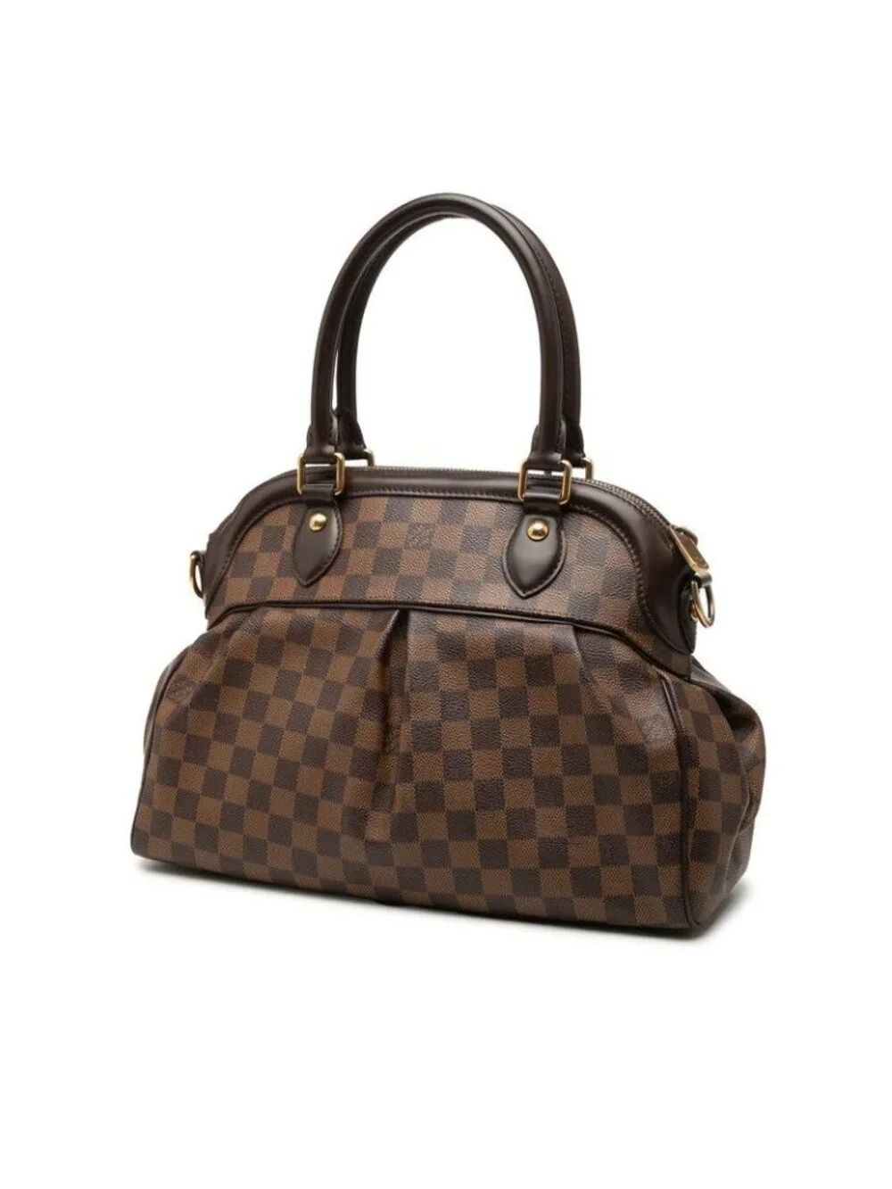 Louis Vuitton Roosevelt Damier Trevi PM 2-Way Shoulder Bag Brown Leather